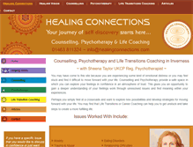 Tablet Screenshot of healingconnections.com